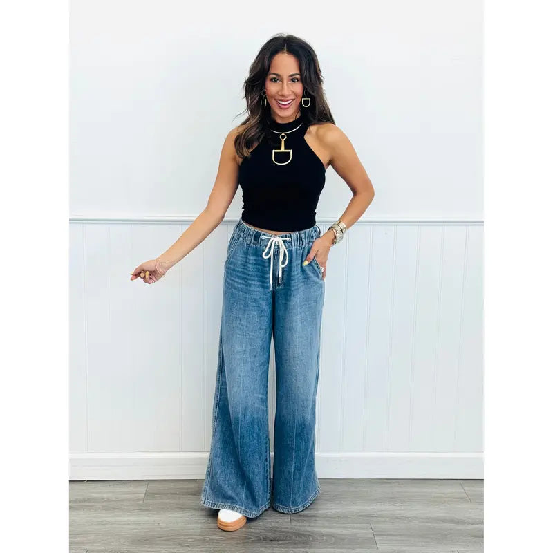 Judy Blue Slouchy Sue Palazzo Jeans