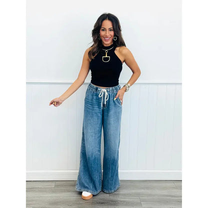 Judy Blue Slouchy Sue Palazzo Jeans