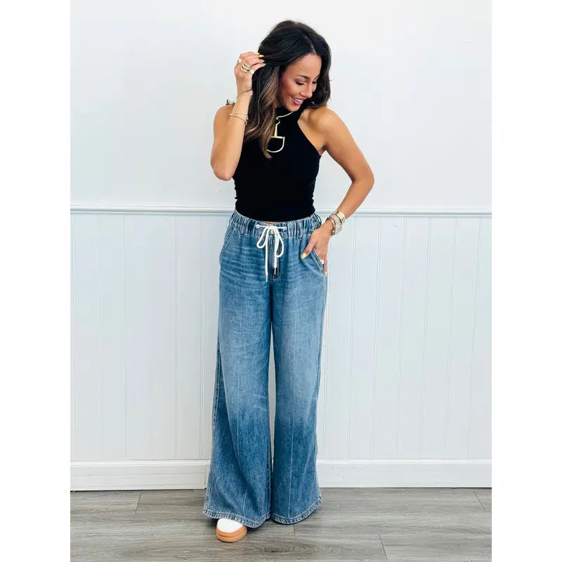 Judy Blue Slouchy Sue Palazzo Jeans